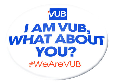 Button &#039;I am VUB, what about you?&#039;