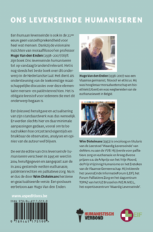 Ons levenseinde humaniseren 
