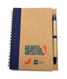 Notitieboekje ECO met pen blauw
