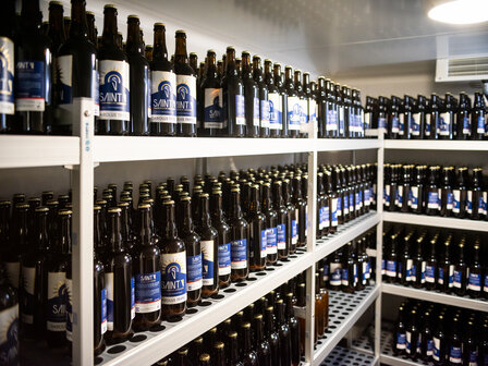 Stockage rek van de Darolus bieren