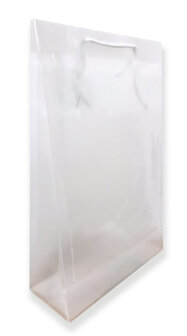 Draagtas transparant met touwtje