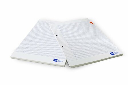 Notitieblok met ruitjes, formaat A4