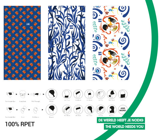 Bandana motieven en gebruiksaanwijzing