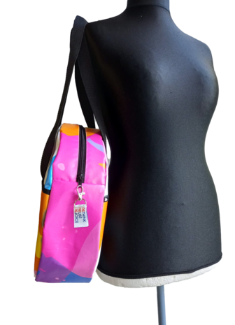 Upcycle ronde draagtas