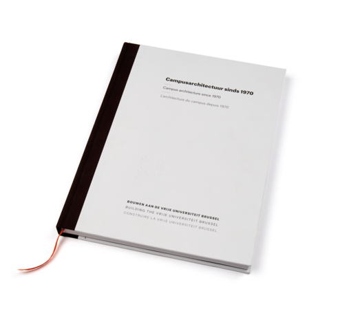 Boek over VUB campusarchitectuur, voorzijde
