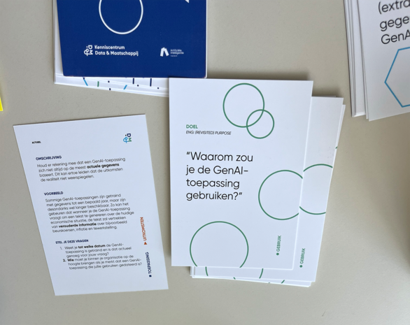 VUB partner: kaartenset GenAI Blindspots