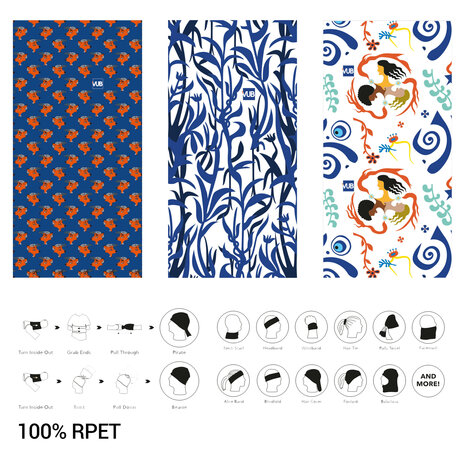 Bandana motieven en gebruiksaanwijzing
