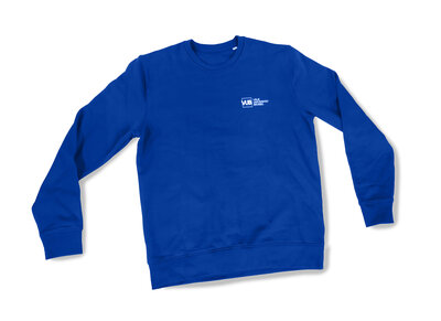 Sweater 2022 blauw VUB wapenschild