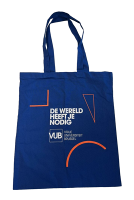 Blauwe totebags