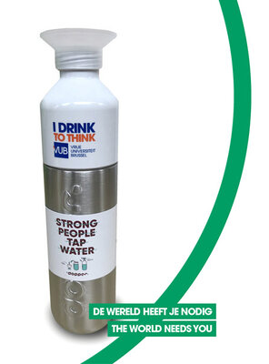 Waterfles steel