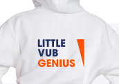 VUB kids badjas met borduursel