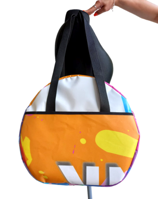 Upcycle ronde draagtas