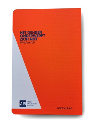 Notitieboek (oranje, met tekstjes)