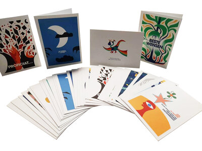 Greeting cards Braem (with enveloppe, handmade paper, 34 pieces)