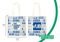 Totebag Braem blauwe print ECO zware versie