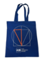 Blauwe totebags