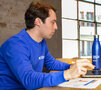Sweater blue VUB emblem